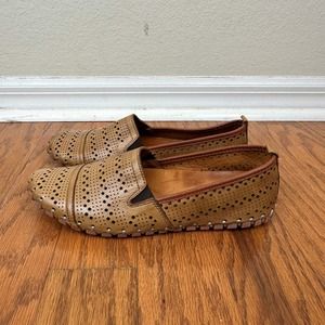 Spring Step Fredia Loafer Made in Turkey Size EU 39 US 8.5 Perforated Leather